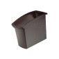 HAN 1840-13 Trash 18 liters MONDO, PP, square, 194 x 345 x 450 mm, black (Office supplies & stationery)