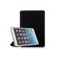 iHarbort® iPad Mini 3 / iPad mini Retina Display / iPad Mini Case Leather Bag Case Cover Stand Smart Cover with Sleep / Wake-up function (iPad mini 3/2/1, Black) (Electronics)