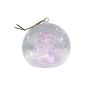 Lunartec Blown LED glass ornaments in a spherical shape, Set of 2