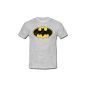 Spreadshirt Men Batman Logo Distressed T-Shirt (Textiles)