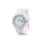 St. Leonhard Sporty Silicone Quartz Wrist Watch Gleaming white (clock)