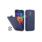 UltraSlim Pouch StilGut, leather for the Samsung Galaxy S5 mini, navy blue (Wireless Phone Accessory)