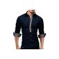 Merish shirt Slim Fit Karokontrast 5 Colours Sizes S-XXL 11 (textiles)