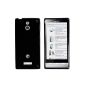 mumbi TPU Skin Case for Sony Xperia P Silicone Case Cover (Wireless Phone Accessory)