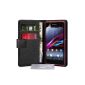 YouSave Accessories HA01-SE-Z928 Case wallet PU / leather for Sony Xperia Z1 Compact Black (Wireless Phone Accessory)