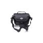 CrazyCase® camera bag for medium system -. U Bridge cameras and camcorders in black for Panasonic Lumix FZ1000, FZ200, FZ150 Canon PowerShot SX50 EOS M Sony NEX-6 Alpha 6000 (Electronics)