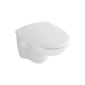 Villeroy & Boch toilet seat ARRIBA white alpine chrome hinges 88266101 (Misc.)