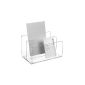 Maul 1952005 acrylic card holder 2 pockets, clear (Office supplies & stationery)