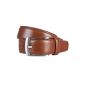LINDEMANN belt Men's Belts leather belt can be shortened Cognac (Textiles)