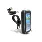 Exclusive ChargerCity bicycle bike Handle Bar Mount with great smartphone Case Waterproof Case for Samsung Galaxy Note 1 2 or Galaxy S4 S4 HTC ONE X Motorola Droid RAZR MAXX Google Nexus April 5 Apple iPhone 4S June 5 Moto X Sony Xperia Z Smartphone (For all phone 5.75 inch 