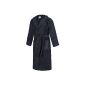 Terry bathrobe with hood, navy, blue, white, black, gray, slate, dressing gown, sauna jacket, also large sizes up to 4XL (Textiles)