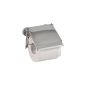 WENKO 17815100 Power-Loc Toilet Paper Holder Cover - Attach without drilling, steel, 13.5 x 12 x 3.5 cm, chromium (household goods)