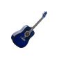 Stagg SW201BLS acoustic western guitar Blue (Electronics)