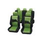 Cartrend 60222 Gecko Mesh Seat Cover-Set, green, with docu seam (Automotive)