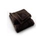 Blanket microfiber blanket 130x160 cm Brown