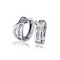 Goldmaid - Co O4545S - Earrings Woman Earrings - Sterling Silver 925/1000 - 14 Zirconium oxides - White - 4.2 g (Jewelry)