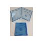 Elite BD Covers Single blue, CD / DVD Cases 100 pieces A-Ware jewel cases (Electronics)
