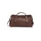 Feynsinn travel bag ASHTON - weekend bag - fourretout brown genuine leather (60 x 35 x 18 cm) (Luggage)