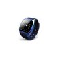 Bluetooth luxury watches smartwatch / answer a call / sms / music player / Anti-lost (Blue) (Watch)