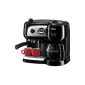 Delonghi - Bco 264 - Espresso Machine - Combi 1.2L - 10 Cups - 15 Bars - Timer - Black