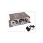 400W Mini Power Amplifier Amplifier (ideal for homes, scooters, motorbikes, car and MP3 players) with 12 V / 1.5 A power adapter house mains supply - GREY Model: EN4G-NT6 (Electronics)
