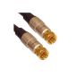Cable Mountain Deluxe coaxial cable F gold plated 1m RG59 (Accessory)