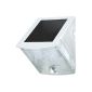 Brennenstuhl Solar LED wall light SOL 04 plus IP44 with infrared motion 2xLED gray-white, 1170870 (garden products)
