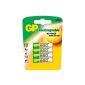 GP blister 4 rechargeable AAA 650 mAh NiMH (Accessory)
