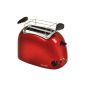 Efbe-Schott TO SC 1000 R 2-slice toaster, trendy metallic red (household goods)