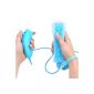 DBPOWER Remote + Nunchuk Controller MotionPlus compatible with Wii (Blue) (Misc.)