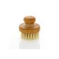 Round face brush made of beech wood, natural bristles (Misc.)