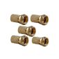 Lot 5 Sheets E OR seal with coaxial F CONNECTOR 6.8 MM GOLD