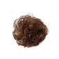 PRETTY SHOP 100% Human Hair Human Hair scrunchy hairpiece hairpiece hair thickening plait hairband hair accessories div. Colors (brown # 30) (Health and Beauty)