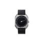 Slow Jo 06 - Swiss unisex Einzeigerarmbanduhr analog 24 hour indication leather silver / black (clock)