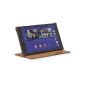 StilGut® UltraSlim, bag with stand function for Sony Xperia Tablet Z3 Compact, cognac (Electronics)