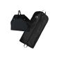 Garment bag black ca. 137 cm with handles and snap closure Hangerworld (Luggage)
