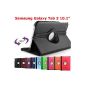 King Cameleon BLACK Samsung Galaxy Tab 10.1 3 10 '' P5200 / P5210 / P5220 with 1 Pen Pouch Bag Multi Angle Offert- ROTARY 360 - Many colors available - Shell Case PU LEATHER, 360 ° rotation, Stand (Electronics)
