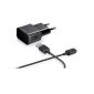 Charger Micro Usb Cable + Samsung Galaxy Note 4 - Black (Electronics)