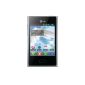 LG E400 Optimus L3 Smartphone (8.1 cm (3.2 inch) touchscreen, 3 megapixel camera, microSD slot, Android 2.3) (Electronics)