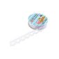 2 Pcs Sticker Tape Hollow Lace Journal Stationary Plastic Deco White (Office Supplies)