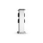 oneConcept 4 Plug Play - Multiprise fixed garden shaped square column with 4 Schuko - Steel (Kitchen)