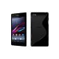 @ Mondpalast black Silicone Case Gel Cover shell + screen protection film for Sony xperia x 2 Z3 z3 (Electronics)
