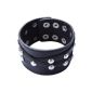Dondon men's leather bracelet with studs (jewelry)