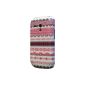 Samsung Galaxy S3 Mini i8190 Designer Vintage Tribal Aztec High Gloss Cover Plastic Case Back Cover-Ref4 (Electronics)