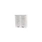Furniture 'MIAMI' wall unit with 2 door and wooden shelf - White