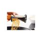 MegaTek® Vegetables Spiral / Spiral Slicer Peeler Cutter Benriner kitchen utensil portable tool for Spaghetti with Vegetables (black) (Kitchen)