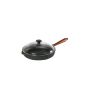 Skeppshult serving pan with wooden handle and glass lid - diameter at the top / height 25 cm / 6 cm (household goods)