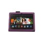 PU Leather Folio Case Bingsale Lender Case Cover Leather Case Book Style for Amazon Kindle Fire HDX 8.9 '' pocket + one Stylus in Black (Kindle Fire HDX 8.9 '', Purple) (Electronics)
