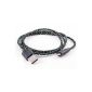 IPHONE CHARGER IPHONE 5 6 FASHION BLACK LIGHTNING USB CABLE ENHANCED DATA SYNC 8PIN (Electronics)