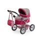 Bayer Design - 13078 - Doll Stroller For Landau - Adjustable - Trendy Pink / gray - 68 Cm (Toy)
